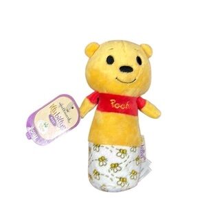Hallmark Itty Bitty Disney Winnie The Pooh Rattle Stuffed Animal